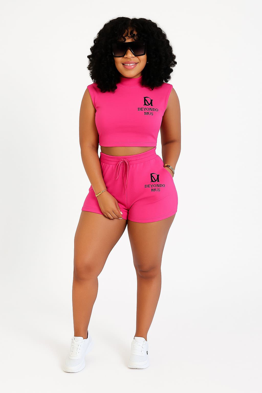 Devondo Mus Crop Top Short Suit